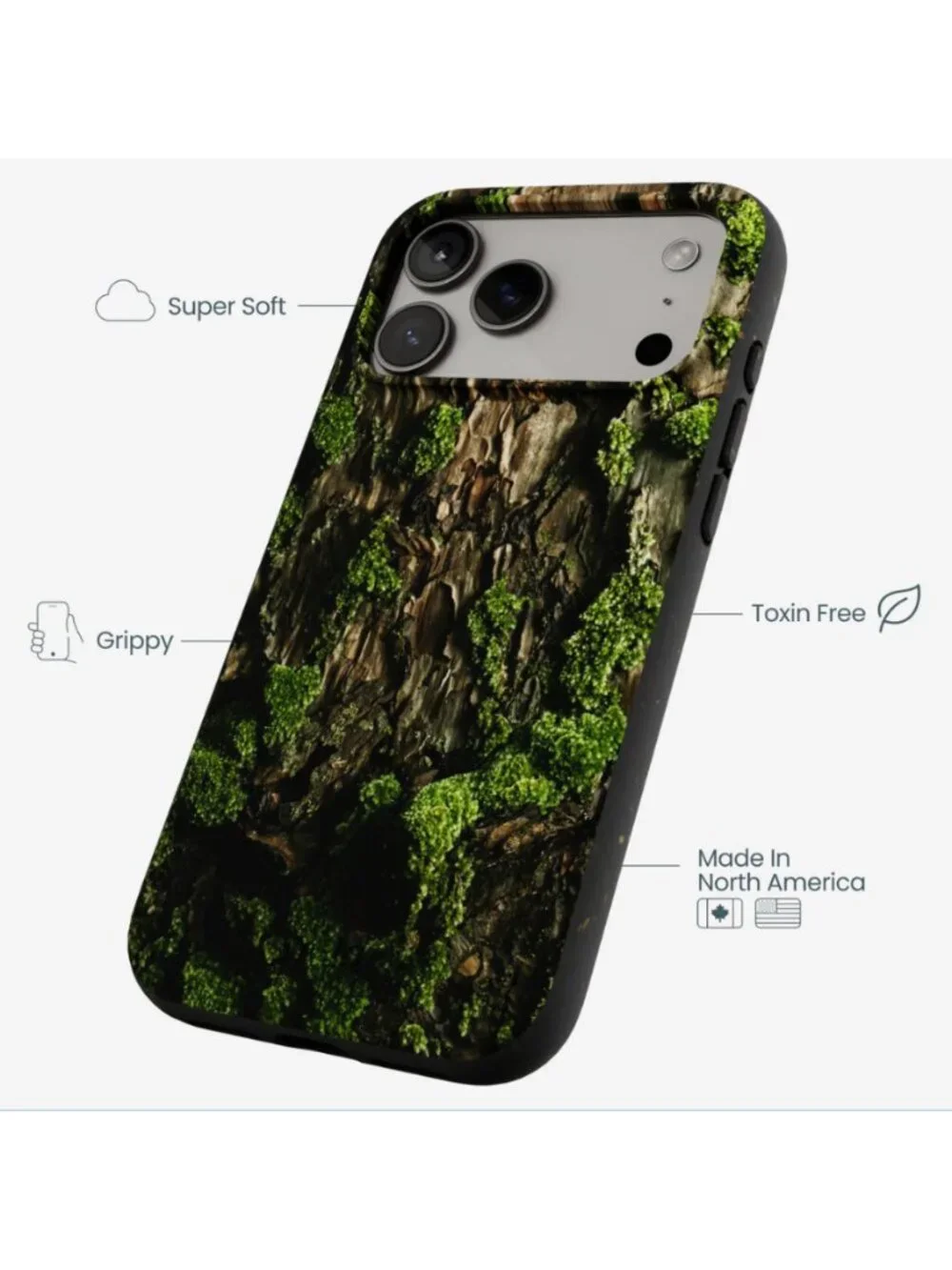 PELA Black Tree Bark iPhone 17 Pro Max Case NEW